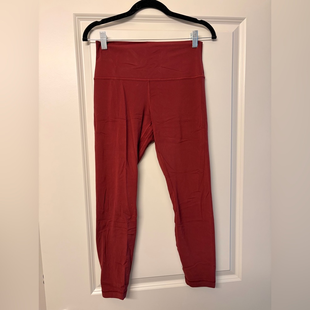 Lululemon Align High Waisted Burgundy/Wine 25” inseam Leggings